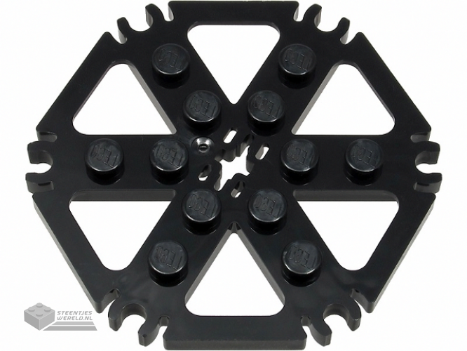 69984 – Technic, Plaat Rotor 6 Blade met Clip uiteindes Connected (Water Wheel) – dichte noppen
