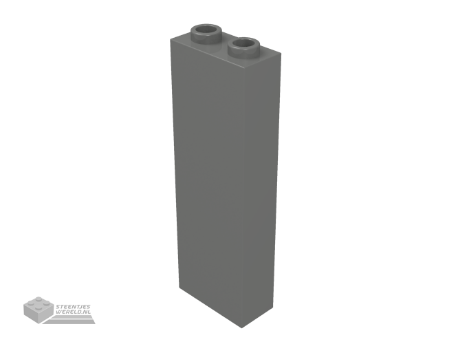 2454 – Steen 1 x 2 x 5 – deels open noppen of holle noppen