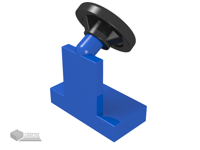 3829c01 – Vehicle, Steering Stand 1 x 2 met zwart stuurwiel