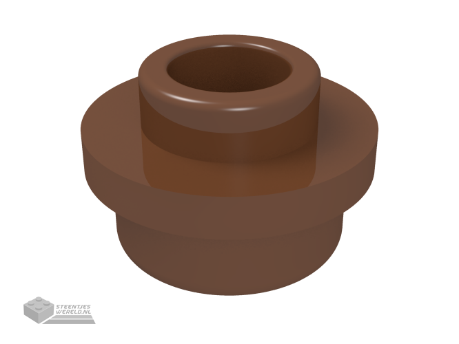 85861 – Plaat, rond 1 x 1 met open nopje