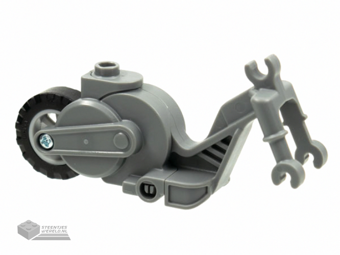 69869c01 – Flywheel Stuntz Riding Cycle met Light Bluish Gray Rear Wheel en zwart Tire