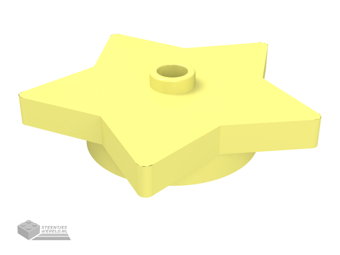39611 – Plaat, rond 4 x 4 x 2/3 met Star en open nopje