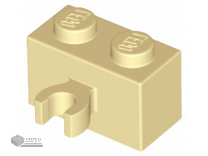 30237b – Steen, aangepast 1 x 2 met Open O Clip dik (Vertical Grip)