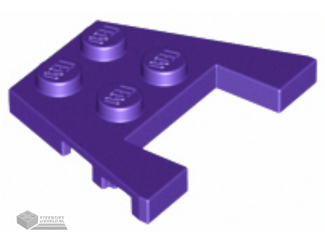 48183 – Wedge, Plaat 3 x 4 met nop inkepingen