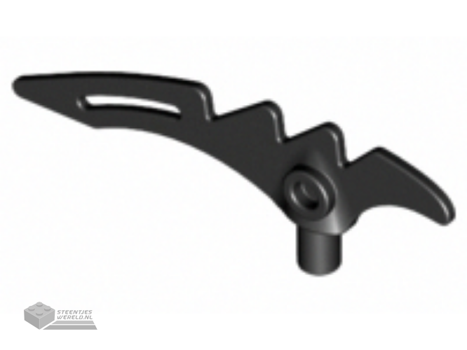 98141 – Minifigure, wapen Crescent Blade, Serrated met staaf