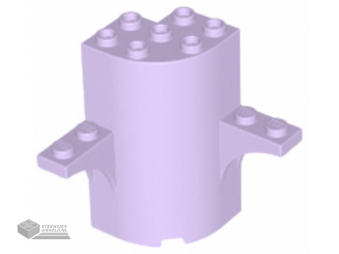 60373 – Cylinder kwart 3 x 3 x 5 met 2 boog bovenkanten
