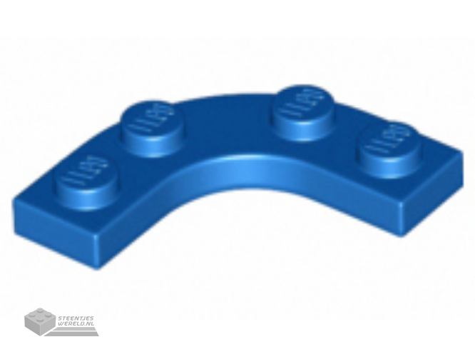 68568 – Plaat, ronde hoek 3 x 3 met 2 x 2 gebogen uitsnede