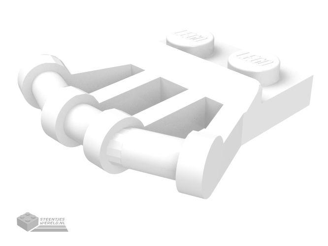 92692 – Plaat, aangepast 1 x 2 met Angled staaf Hendels op zijkant
