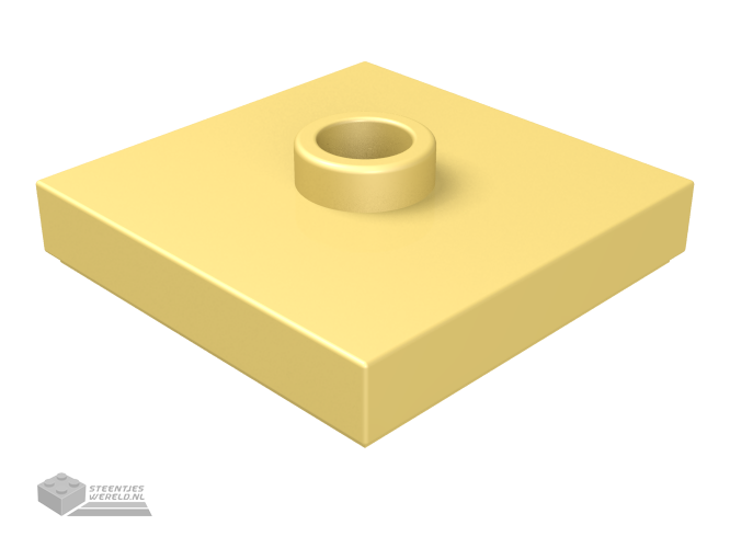 87580 – Plaat, aangepast 2 x 2 met groef en 1 nop in middenstuk (Jumper)