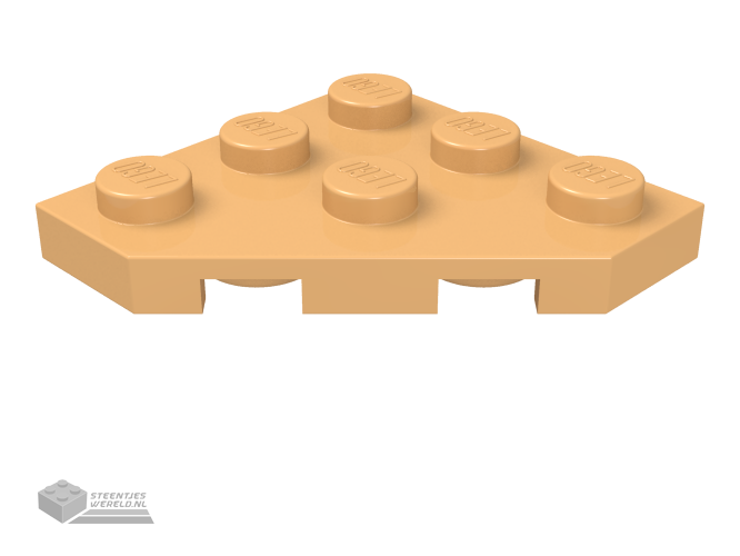 2450 – Wedge, Plaat 3 x 3 Cut hoek