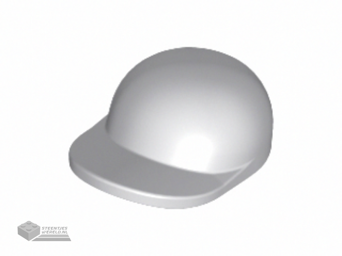 4485b - Minifigure, hoofddeksel Cap - Short gebogen Bill