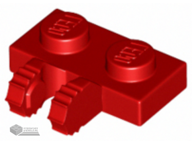 50340 – Scharnier Plaat 1 x 2 Locking met 2 Fingers op zijkant en 7 Teeth