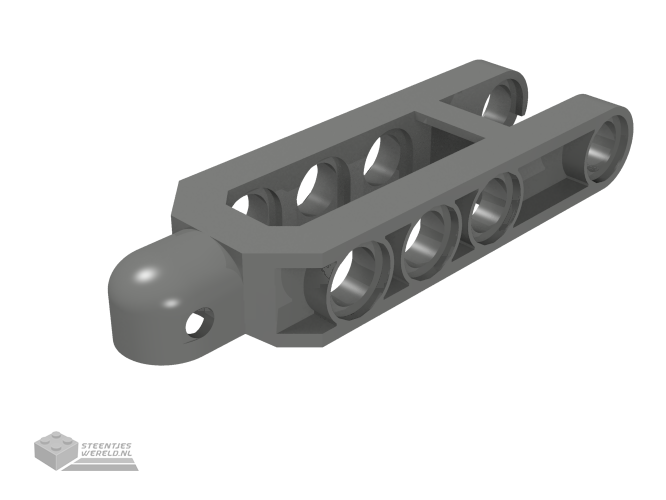 32195a – Technic, stuurarm 6.5 x 2 met kogelhuls afgerond, Un-Chamfered