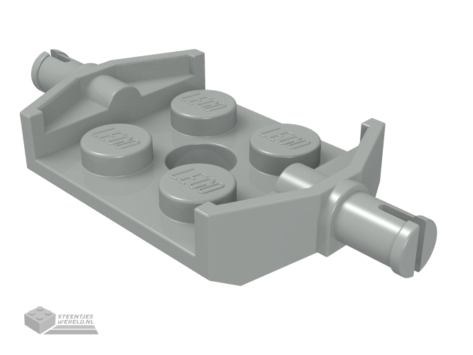 6157 – Plaat, aangepast 2 x 2 met Wheels houder breed en gat