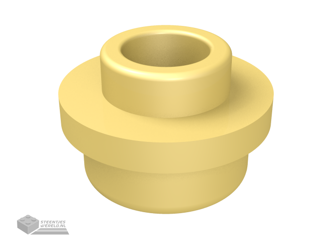 85861 – Plaat, rond 1 x 1 met open nopje