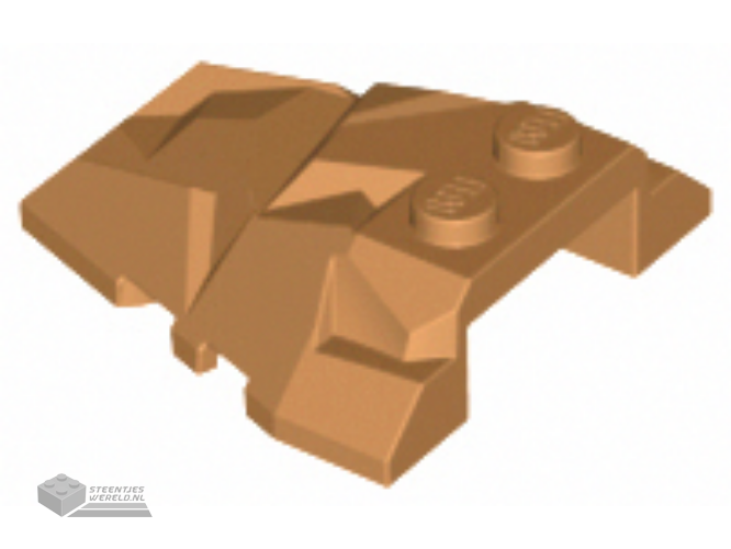 64867 – Wedge 4 x 4 Fractured Polygon bovenkant