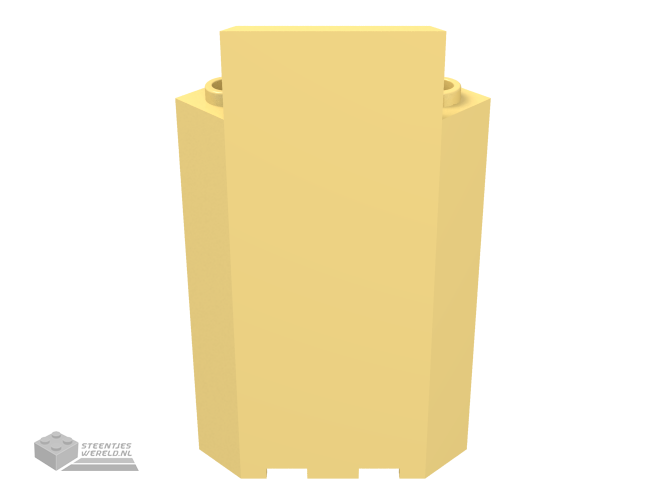 87421 – paneel 3 x 3 x 6 hoek muur zonder onderkant Indentations