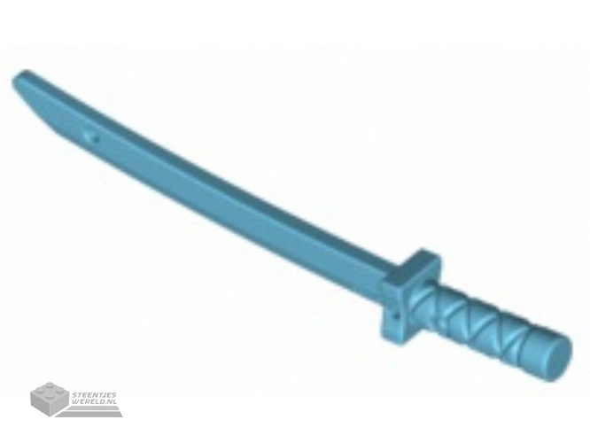21459 – Minifigure, wapen Sword, Shamshir/Katana (Square Guard) met Capped Pommel en gaten in Crossguard en Blade
