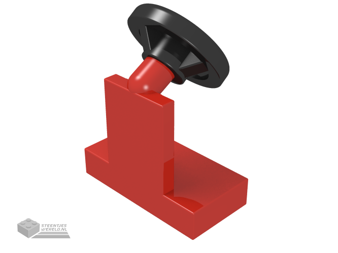 3829c01 – Vehicle, Steering Stand 1 x 2 met zwart stuurwiel