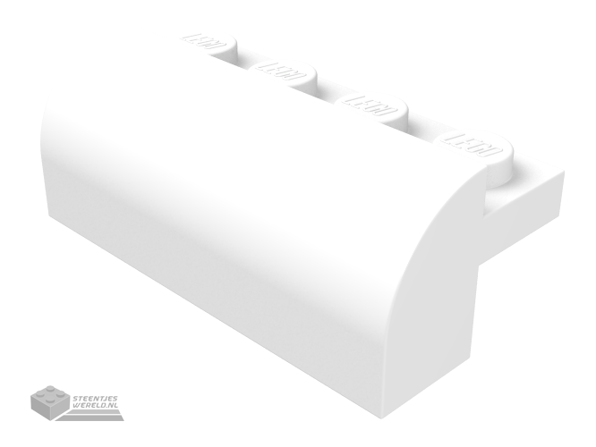 6081 – Dakpan, gebogen 2 x 4 x 1 1/3 met 4 verdiepte noppen