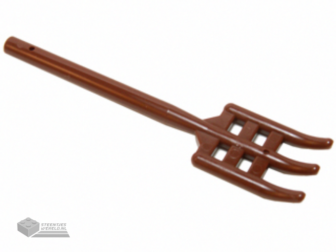 95345 – Minifigure, Utensil Pitchfork Type 2 – platte onderkant, Soft Plastic