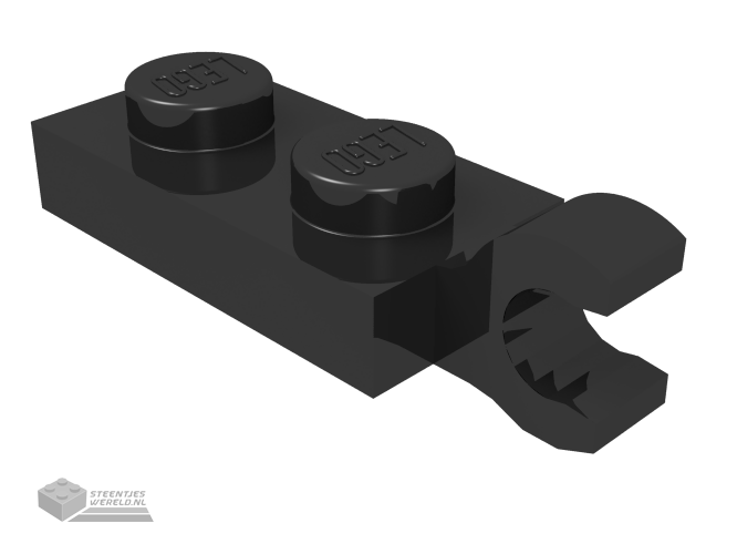 63868 – Plaat, aangepast 1 x 2 met Clip op uiteinde (Horizontal Grip)