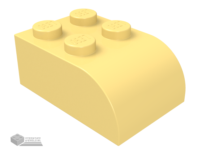 6215 – Dakpan, gebogen 3 x 2 x 1 met 4 noppen