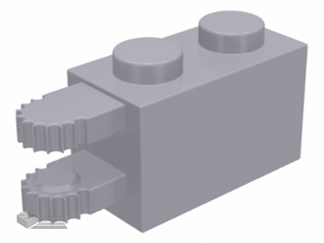 30540 – Scharnier Steen 1 x 2 Locking met 2 Fingers Horizontal uiteindes, 9 Teeth