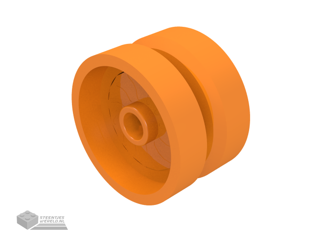 18976 – Wheel 18mm D. x 12mm met Technic as gat en nopje, gevuld Brake Rotor lijnen