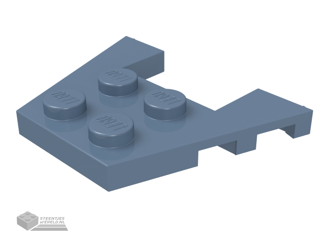 48183 – Wedge, Plaat 3 x 4 met nop inkepingen