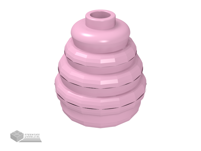35574 – Cone 2 x 2 x 1 2/3 met Stacked Rings (Beehive / Cotton Candy)