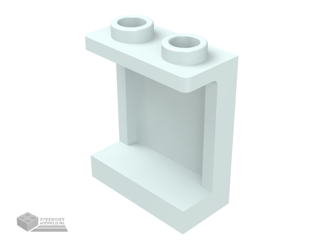 87552 – paneel 1 x 2 x 2 met zijkant steunen – holle noppen