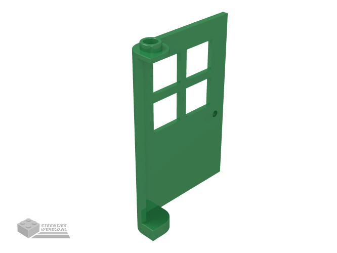3861 - Deur 1 x 4 x 5 met 4 Panes
