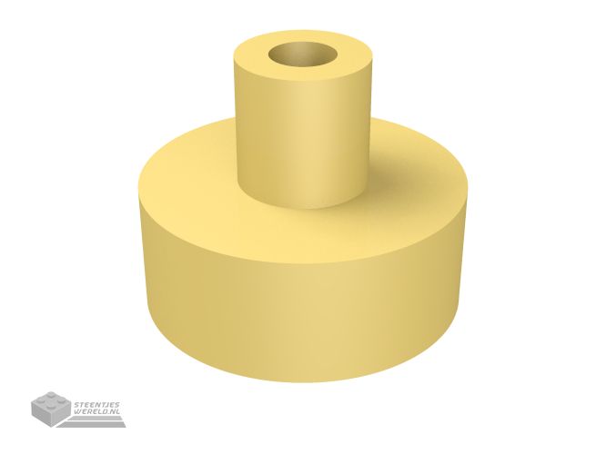 20482 – Tegel, rond 1 x 1 met staaf en pin houder