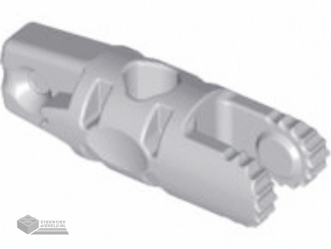 30554b – Scharnier Cylinder 1 x 3 Locking met 1 Finger en 2 Fingers op uiteindes, 9 Teeth, met gat