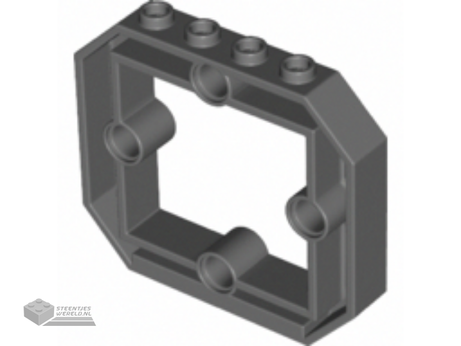 49699 – paneel 1 x 6 x 4 1/3 met raam en 4 pin gaten