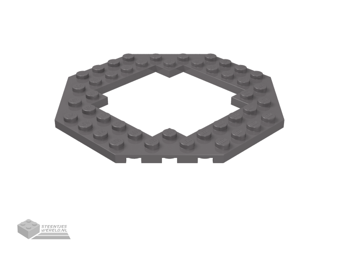 6063 - Plaat, aangepast 10 x 10 Octagonal met 6 x 6 Open middenstuk
