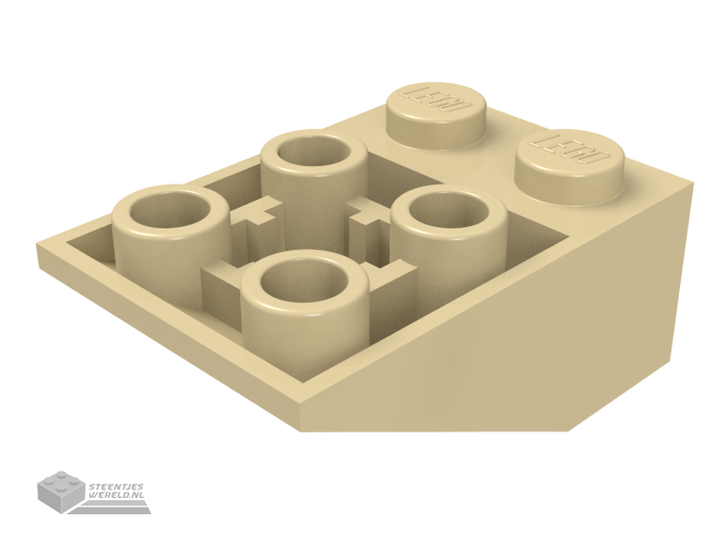 3747b – Dakpan, omgekeerd 33 3 x 2 met connecties tussen noppen
