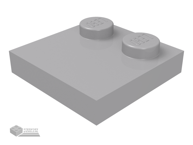 33909 – Tegel, aangepast 2 x 2 met noppen op rand