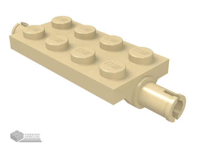 30157 – Plaat, aangepast 2 x 4 met pins en dunne schuine onderkant