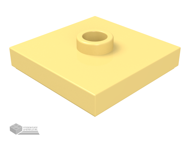 87580 – Plaat, aangepast 2 x 2 met groef en 1 nop in middenstuk (Jumper)