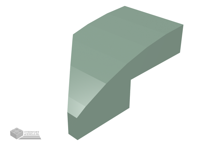 29119 – Wedge 2 x 1 x 2/3 met nop inkeping rechts