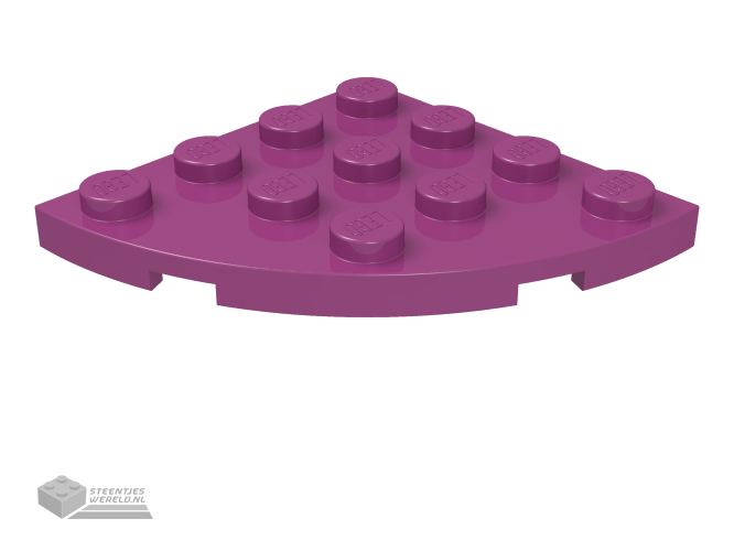 30565 – Plaat, ronde hoek 4 x 4