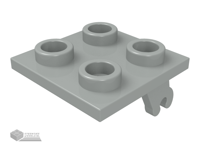 2415 – Plaat, aangepast 2 x 2 dun met Plane Single Wheel houder