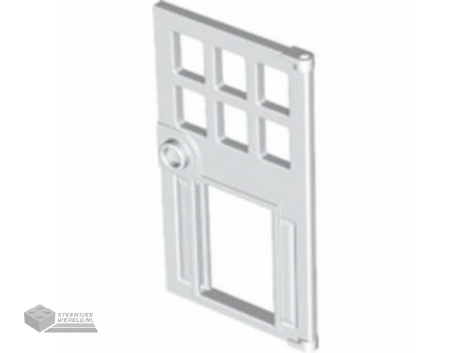 79730 – Deur 1 x 4 x 6 met 6 Panes, nop Hendel, en gat voor Pet Flap