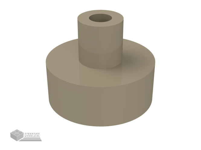 20482 – Tegel, rond 1 x 1 met staaf en pin houder