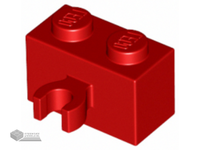 30237b – Steen, aangepast 1 x 2 met Open O Clip dik (Vertical Grip)