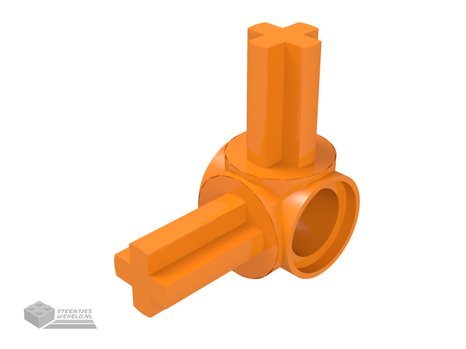 10197 – Technic, Technic as en pin Connector Hub met 2 recht Technic assen