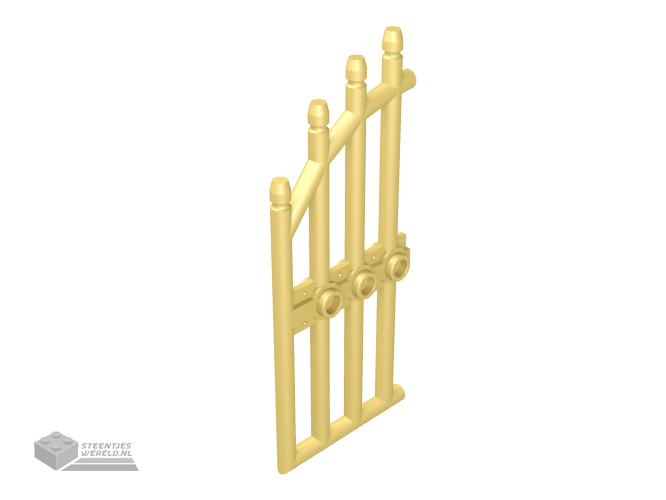 42448 – Deur 1 x 4 x 9 gebogen gate met staven en Three noppen