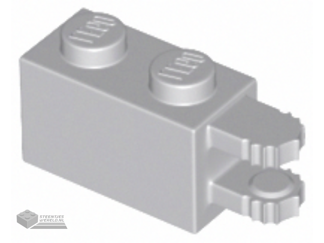 54672 – Scharnier Steen 1 x 2 Locking met 2 Fingers Horizontal uiteinde, 7 Teeth